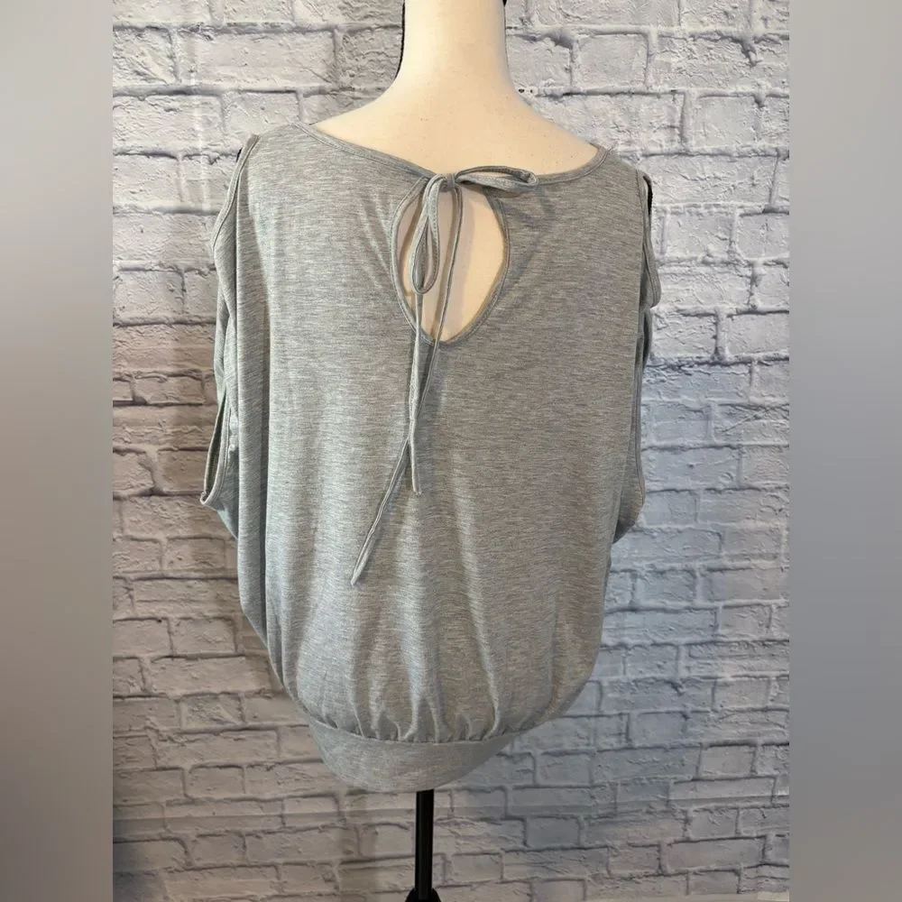 Gray Mickey Mouse Graphic Top